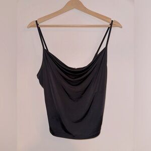 Urban Outfitters Cowl Neck Black Tank Top